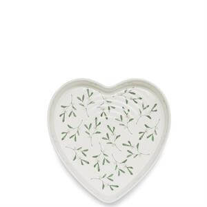 Sophie Conran for Portmeirion Mistletoe Heart Shaped Baking Dish